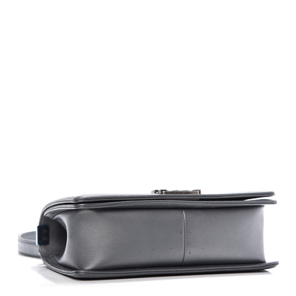 Chanel Calfskin Quilted Medium Boy Flap Dark Grey 4 of 10