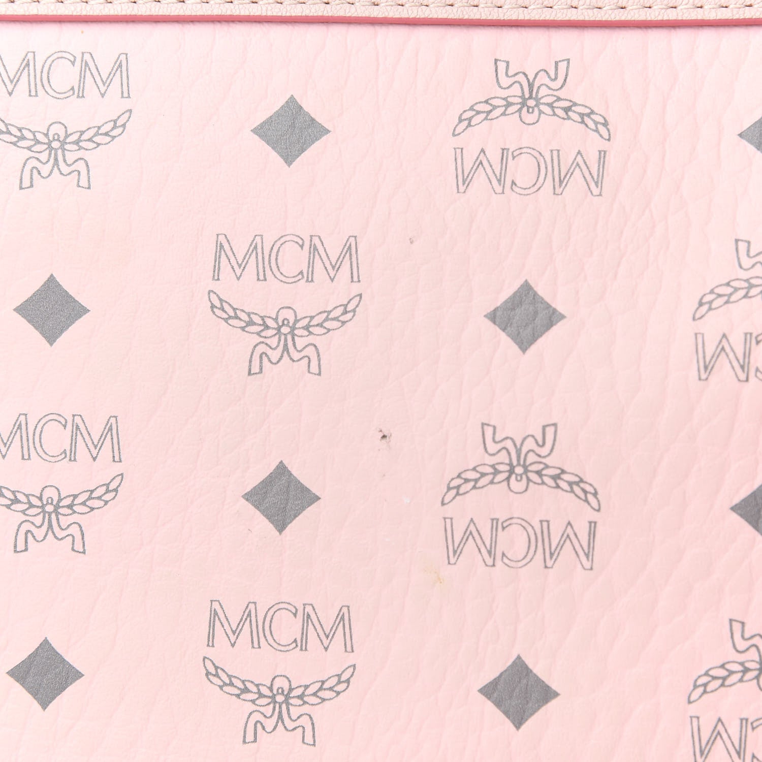 MCM Visetos Medium Liz Reversible Shopper Tote Soft Pink 9 of 11