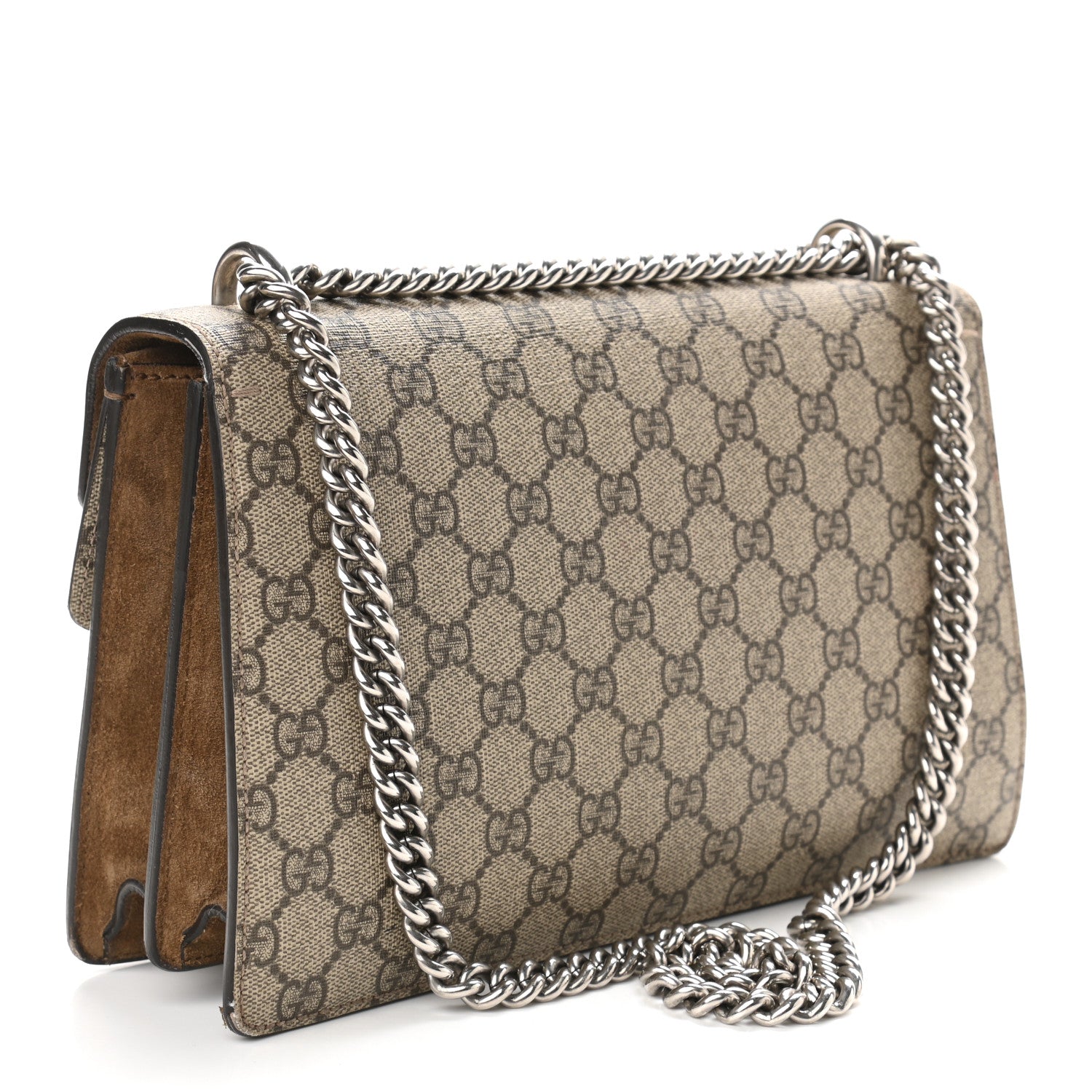 Gucci GG Supreme Monogram Small Dionysus Shoulder Bag Taupe 3 of 15