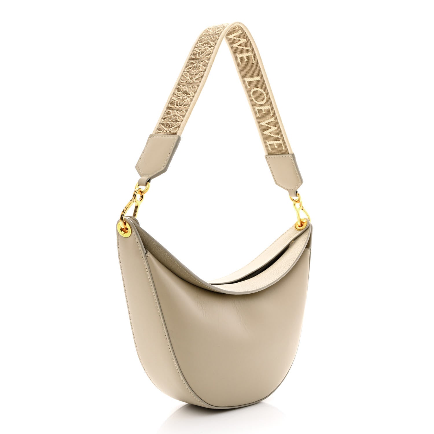 Loewe Satin Calfskin Jacquard Small Luna Bag Oat 5 of 13