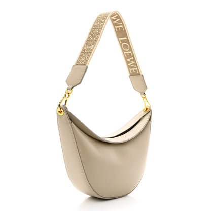 Loewe Satin Calfskin Jacquard Small Luna Bag Oat 5 of 13