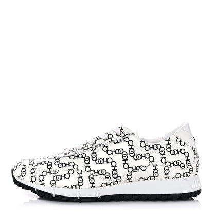 Jimmy Choo Nappa Monza Light Sneakers 38 Black White 1 of 8