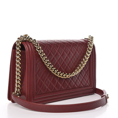 Chanel Lambskin Quilted New Medium Boy Flap Red 3 of 20