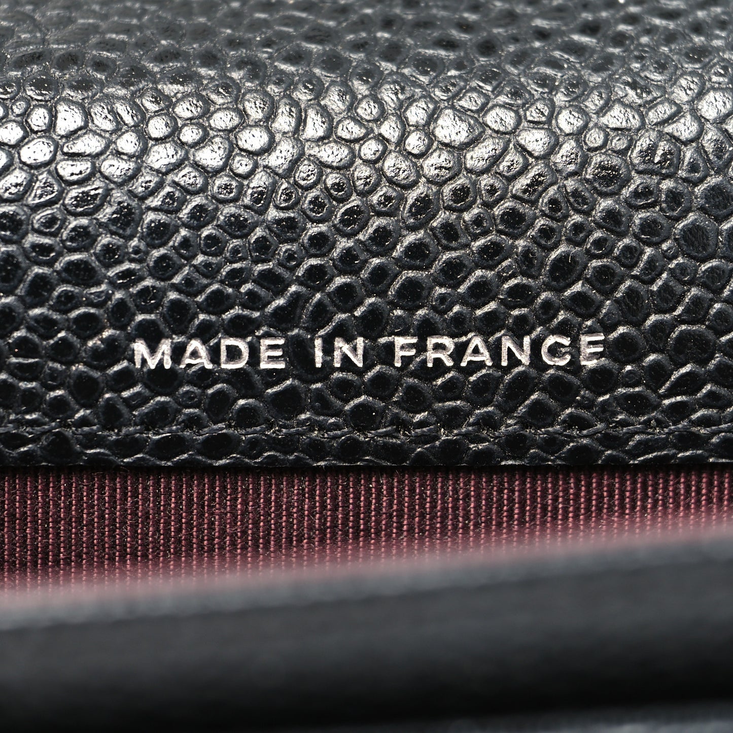 Caviar Quilted Flap Card Holder Wallet Black