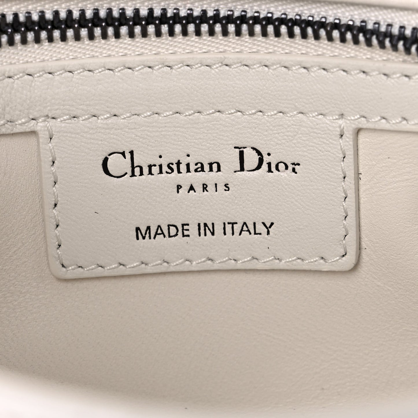 Lambskin Cannage Small Caro Bag Ivory
