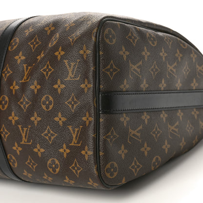 Louis Vuitton Monogram Macassar Keepall Bandouliere 45 8 of 8