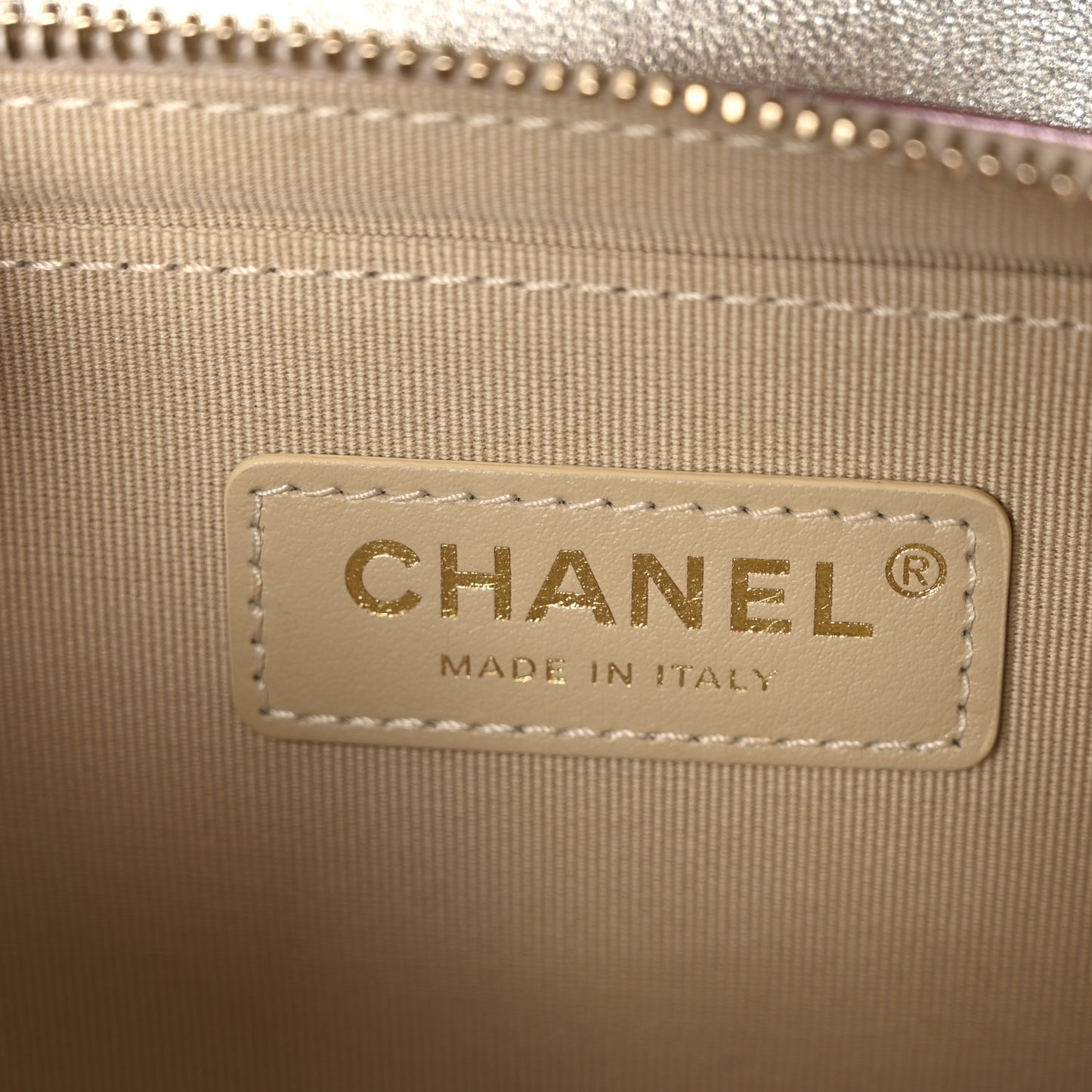Metallic Lambskin Like A Wallet Flap Golden Pink