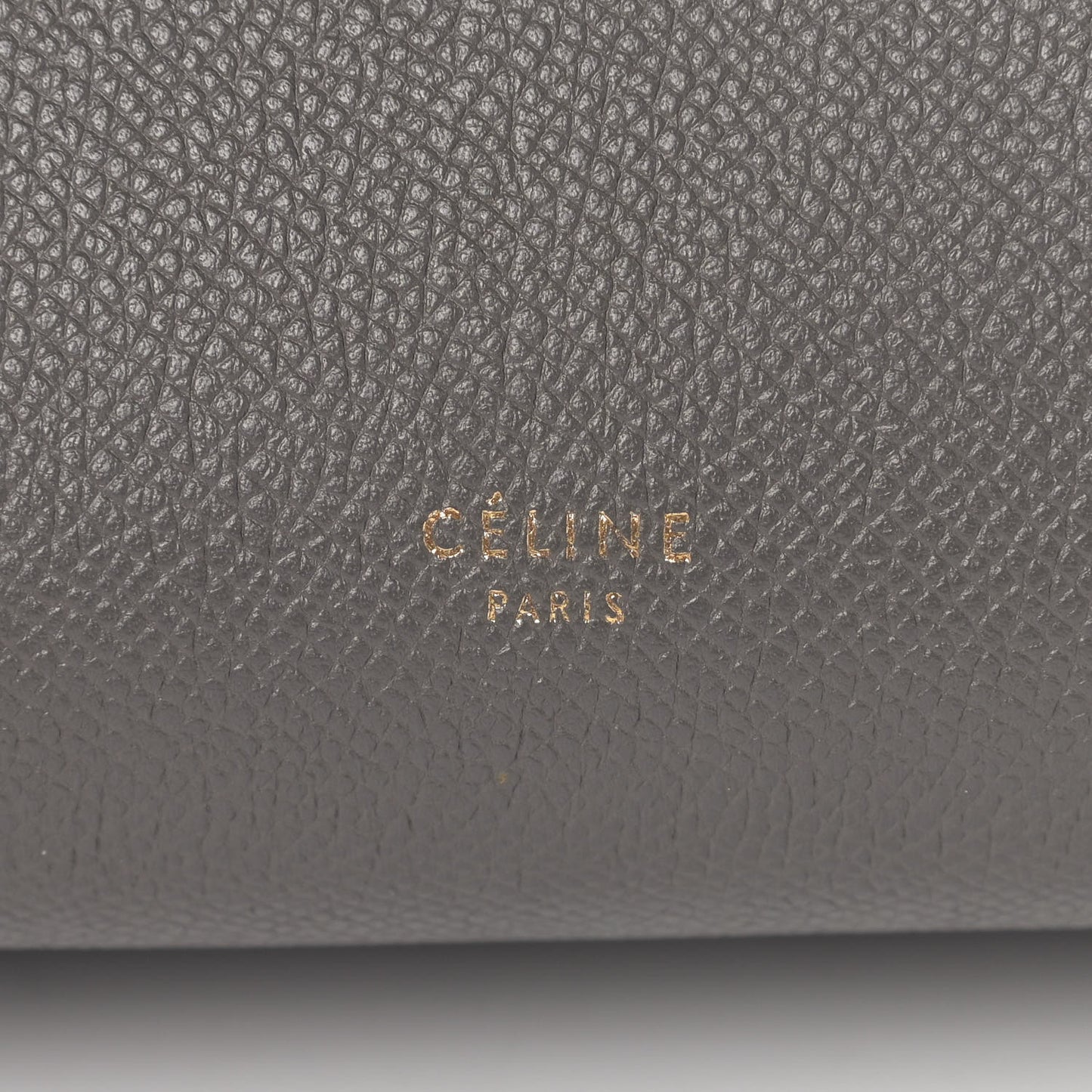 Baby Grained Calfskin Micro Belt Bag Grey