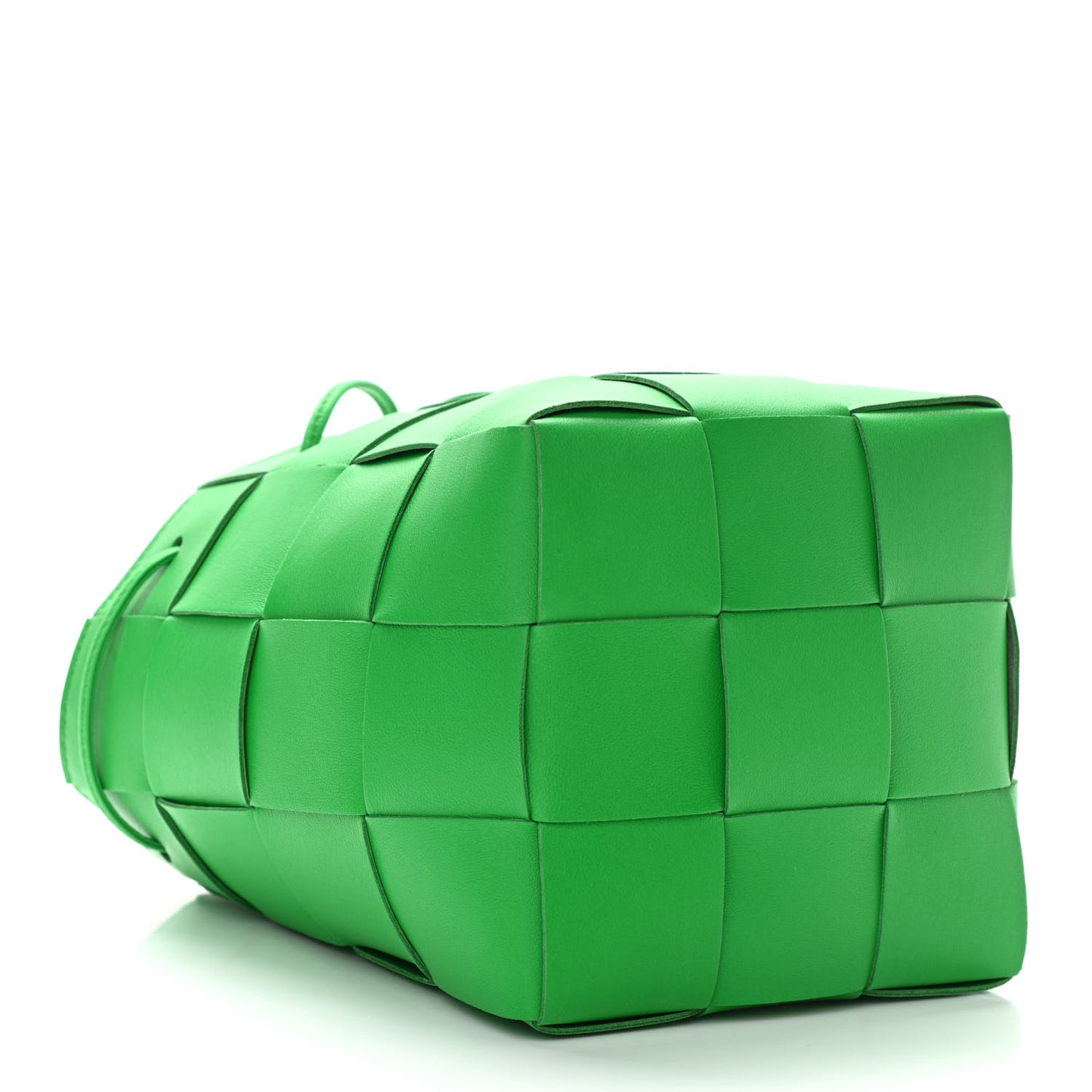 Nappa Maxi Intrecciato Cassette Bucket Bag Parakeet