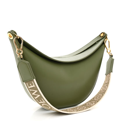 Loewe Satin Calfskin Jacquard Small Luna Bag Avocado Green 3 of 8