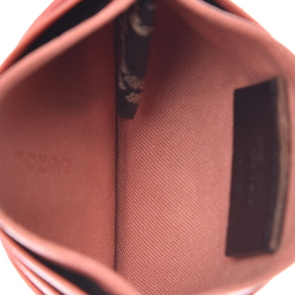 Fendi Vitello Elite Card Holder Pesca 6 of 10