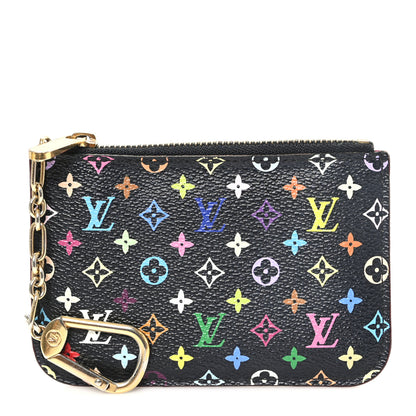 Louis Vuitton Monogram Multicolor Key Pouch Black Grenade 1 of 8