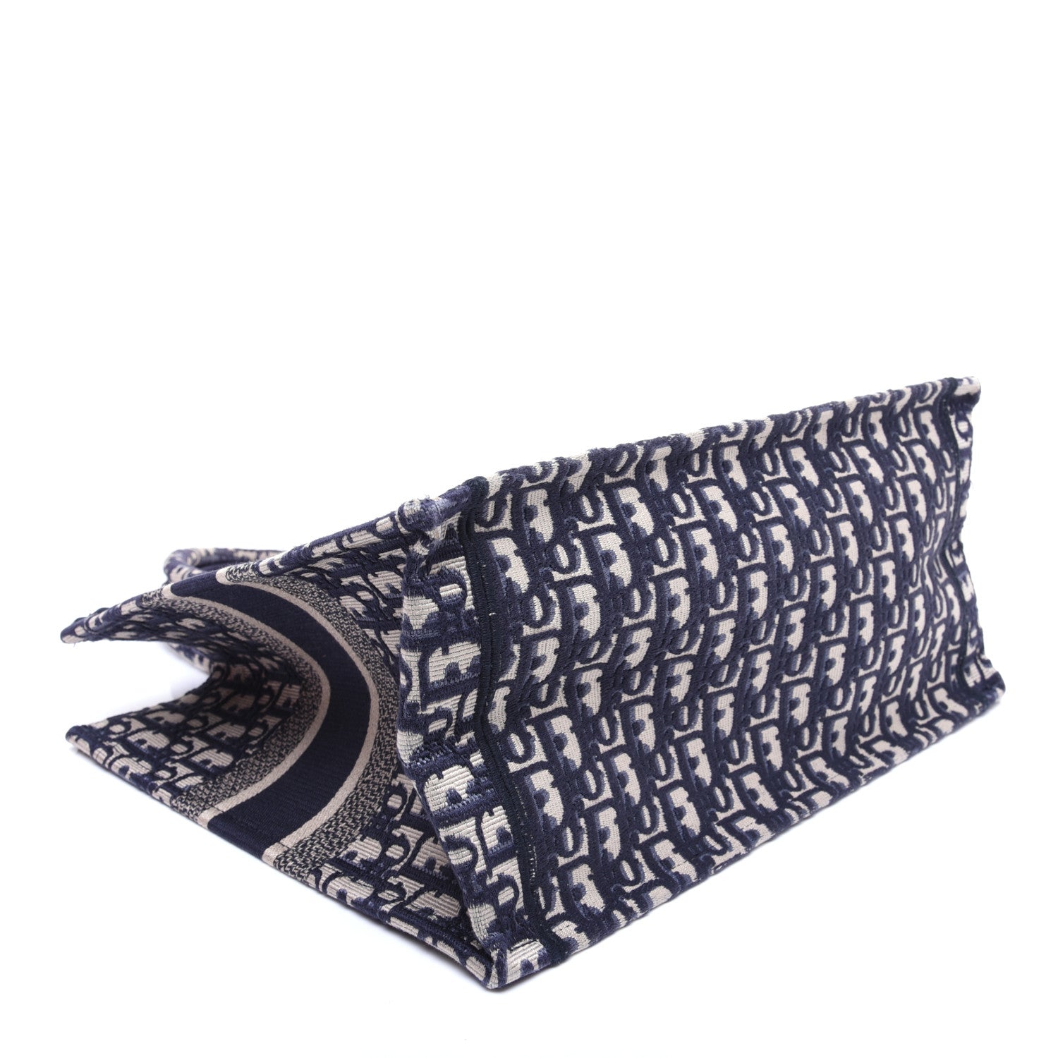 Christian Dior Oblique Medium Book Tote Blue Multicolor 4 of 12