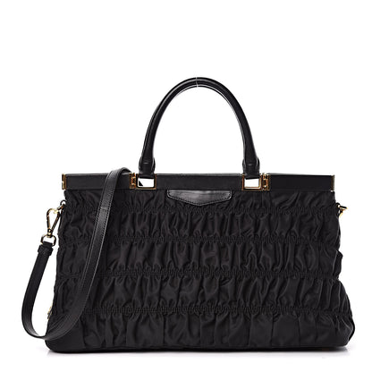 Prada Tessuto Nylon Gaufre Tote Black 1 of 10