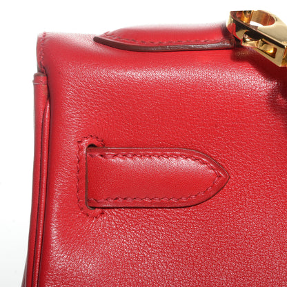 Hermes Veau Gulliver Kelly Retourne 28 Rouge Vif 12 of 24