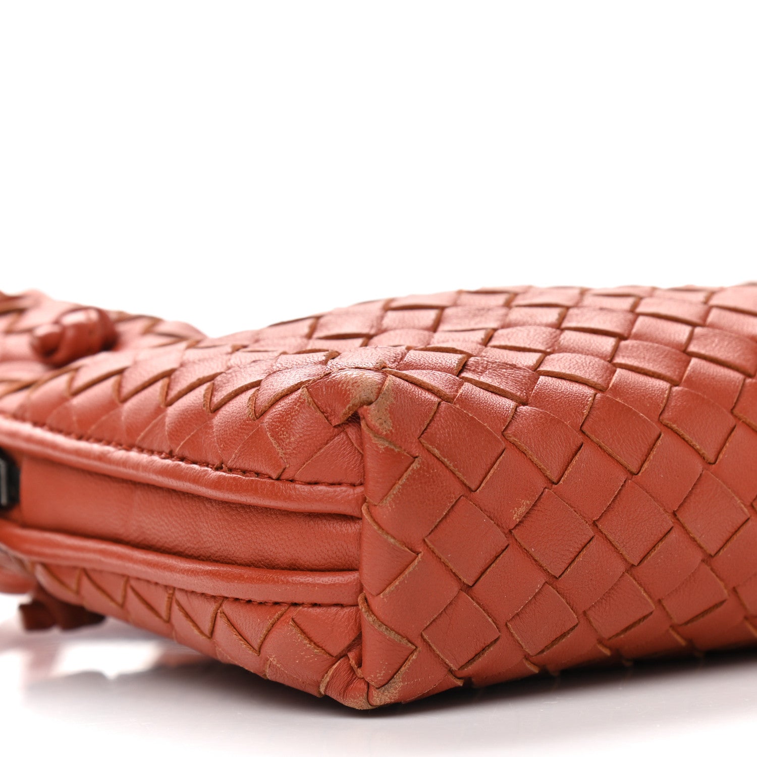 Bottega Veneta Nappa Intrecciato Nodini Crossbody Messenger Terracota 9 of 14