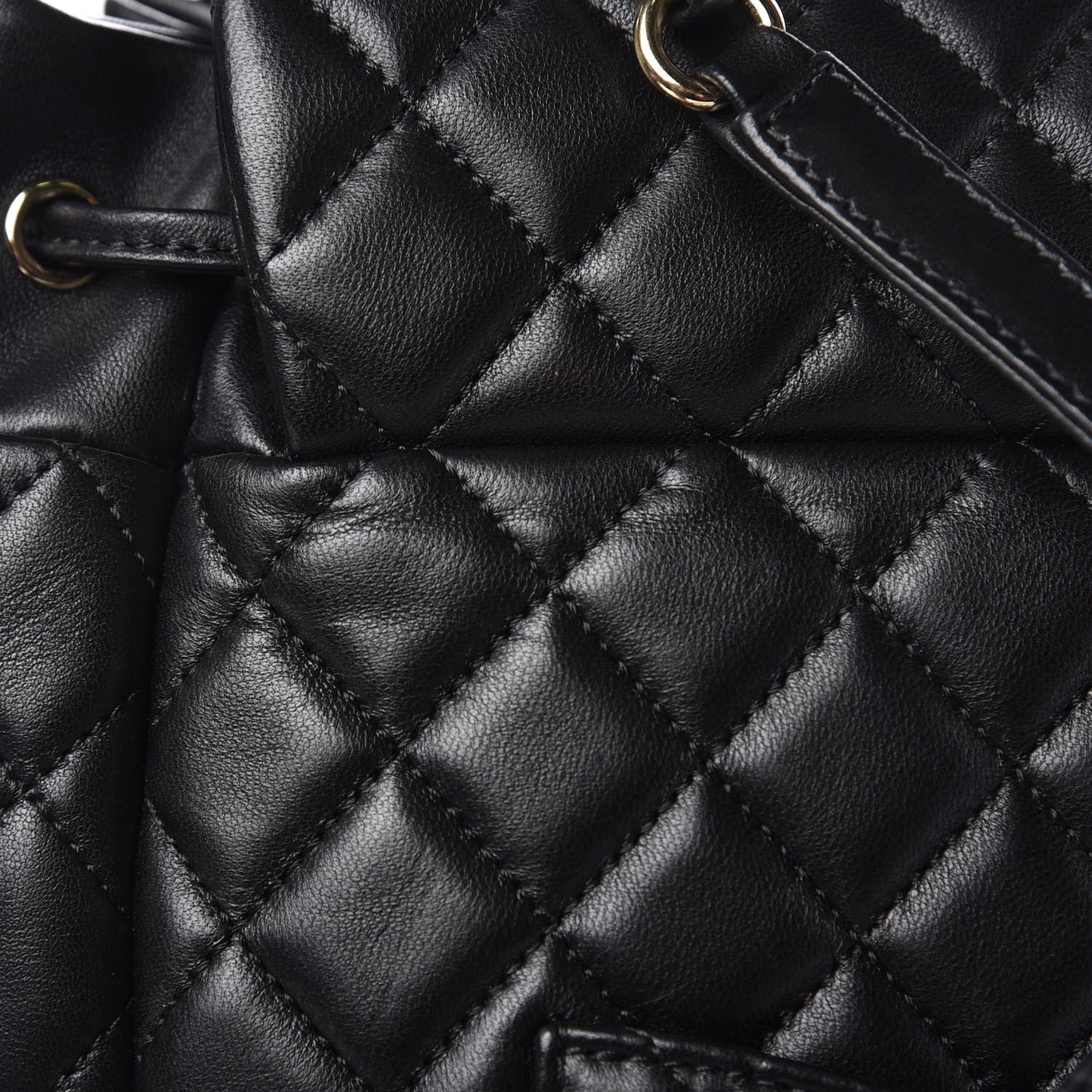 Lambskin Quilted Large Urban Spirit Backpack Black
