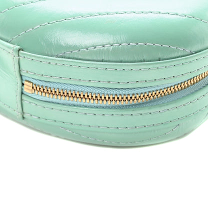 Chanel Calfskin Chevron Stitched Evening Bag Blue 10 of 10