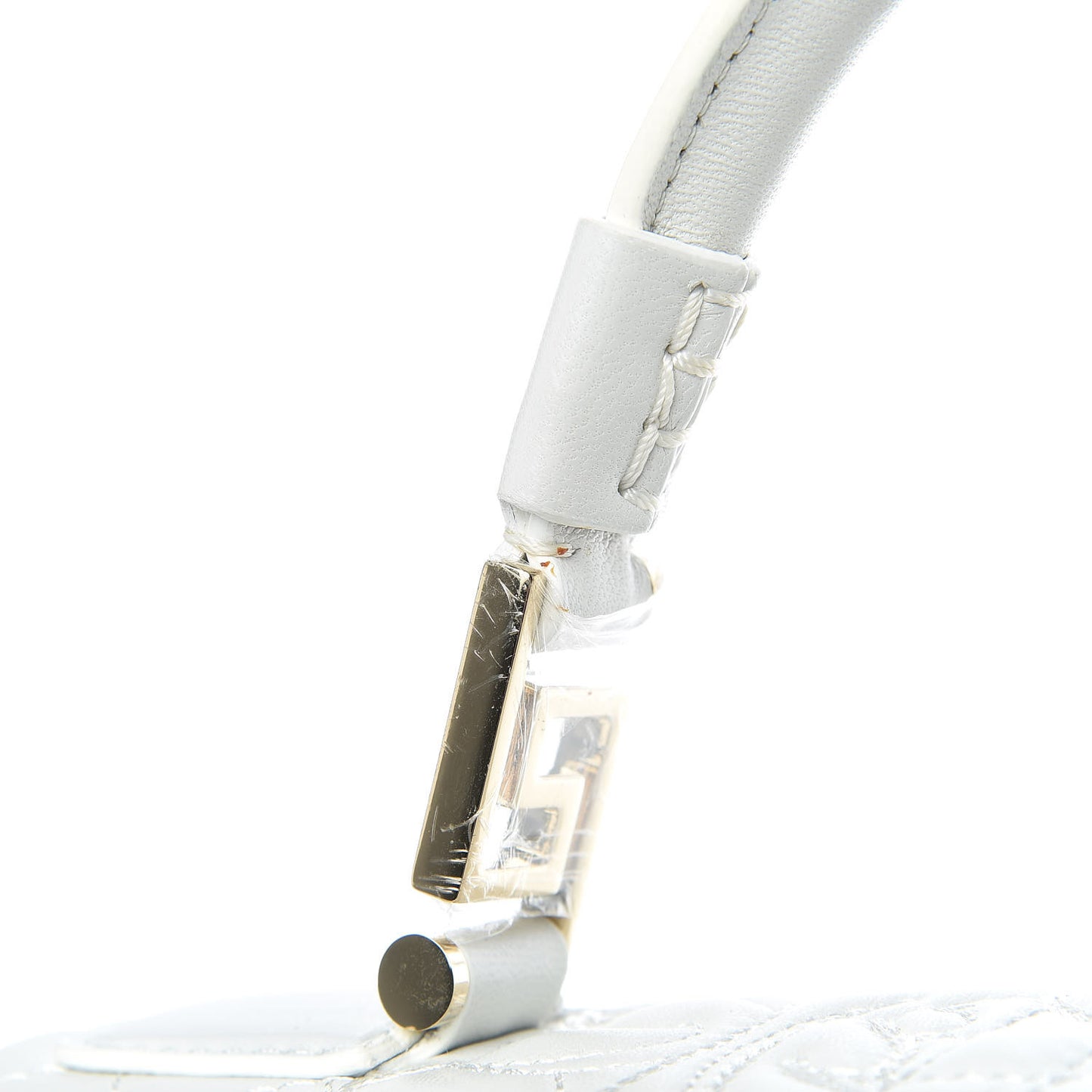 Nappa Barocco Quilted Altea Vanitas Satchel White