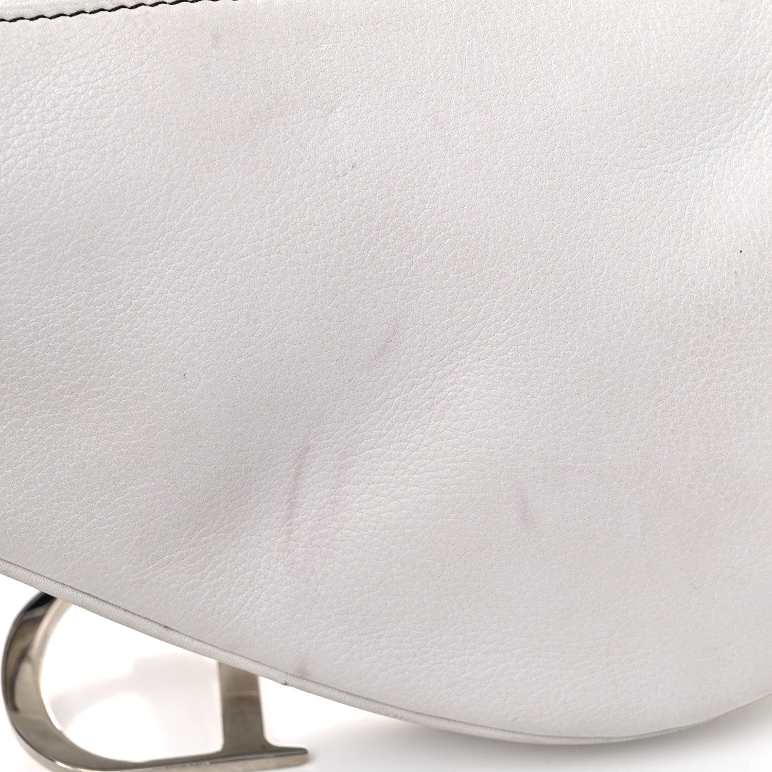 Christian Dior Calfskin Saddle Bag White 17 of 27
