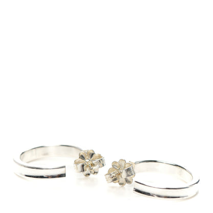 Tiffany Sterling Silver 1837 Small Narrow Hoop Earrings 3 of 3