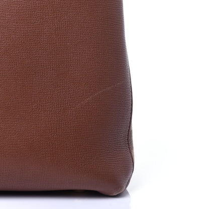 Burberry Grainy Calfskin House Check Medium Banner Tote Tan 17 of 17