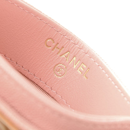 Chanel Caviar Quilted Boy Card Holder Pink 6 of 9