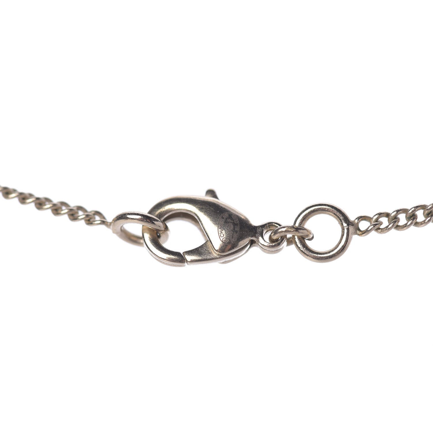 Chanel Logo Necklace Gold 4 of 5
