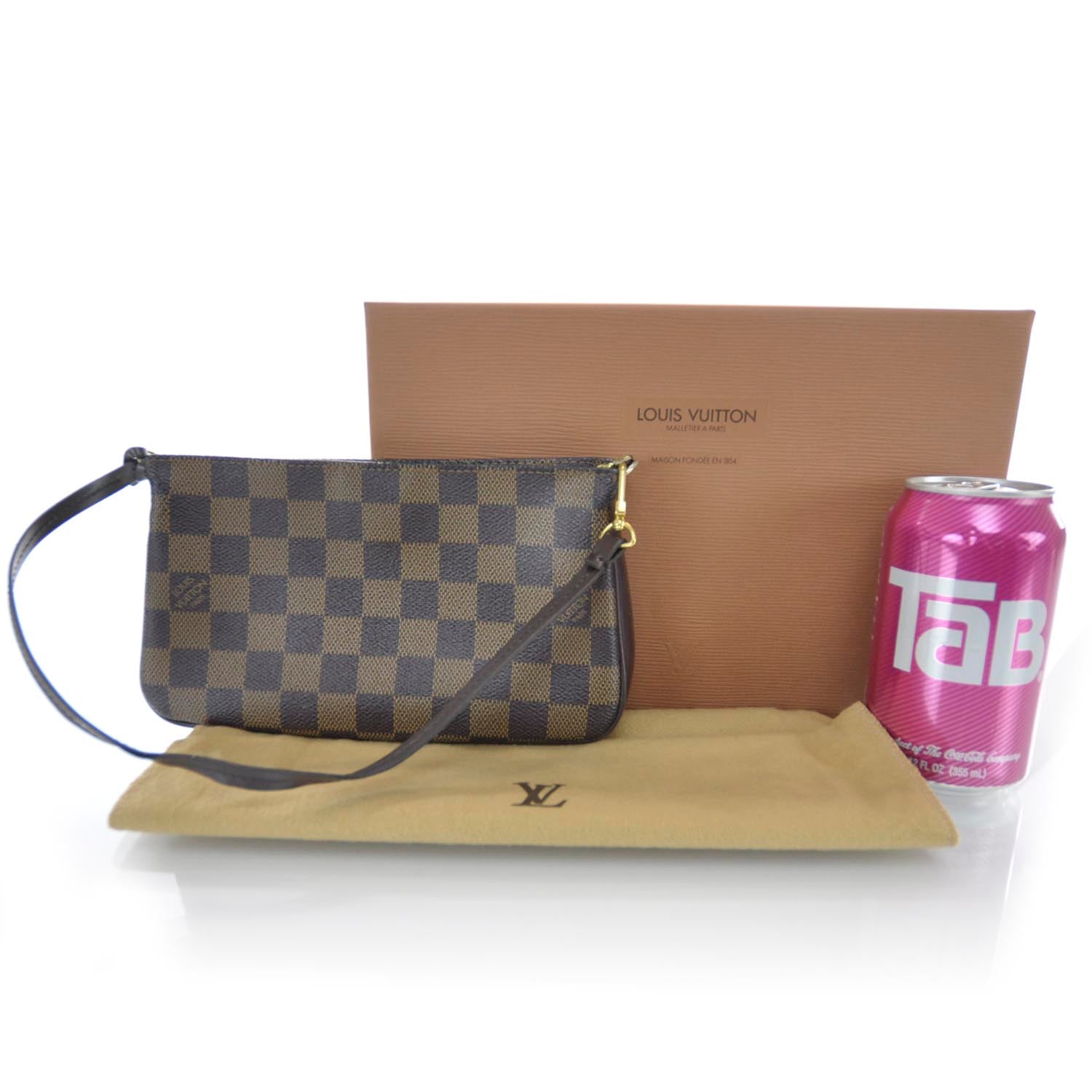 Louis Vuitton Damier Ebene Navona Pochette Accessories 2 of 6