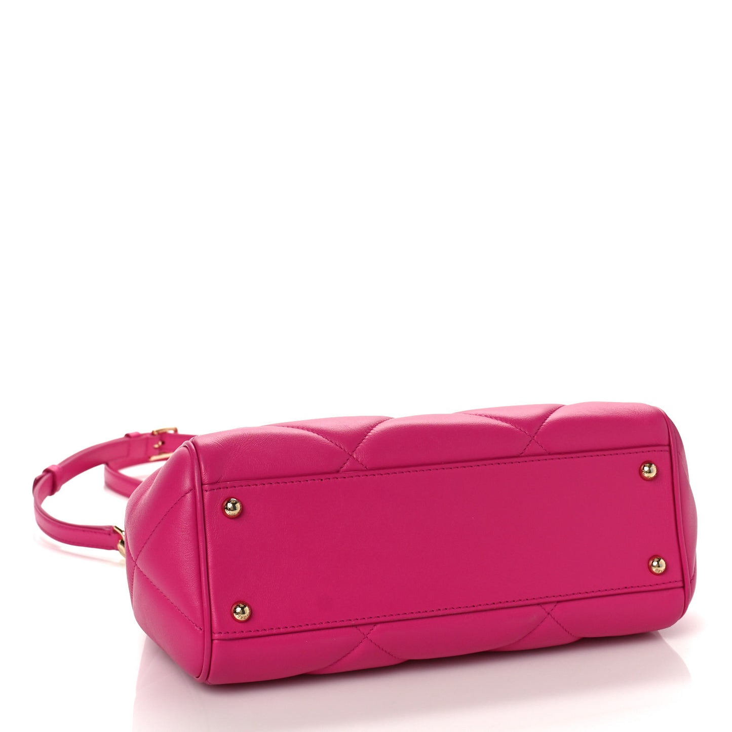 DOLCE & GABBANA Calfskin Quilted Small Miss Sicily Satchel Pink
