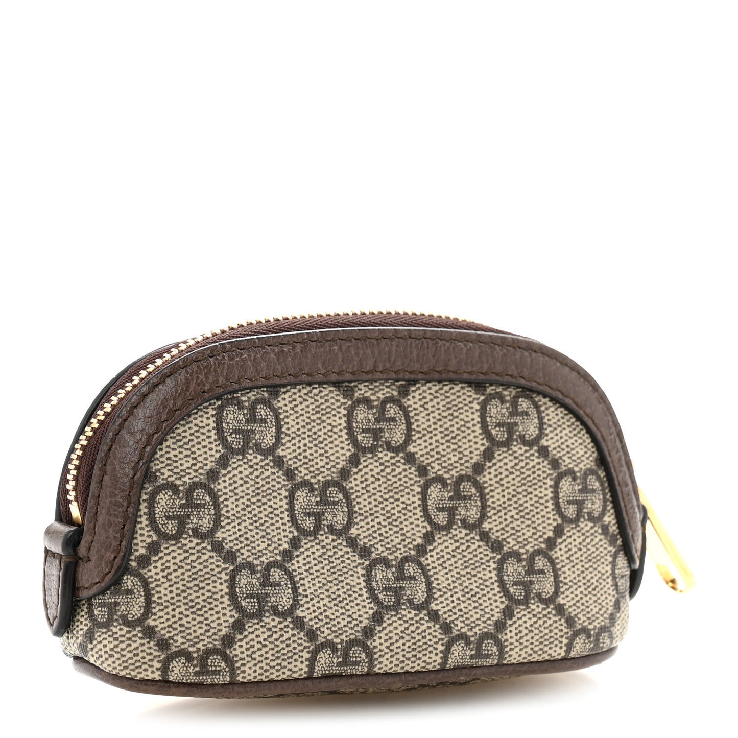 GG Supreme Monogram Web Ophidia Dome Key Pouch Beige New Acero