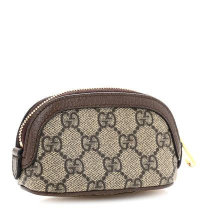 Gucci GG Supreme Monogram Web Ophidia Dome Key Pouch Beige New Acero 3 of 9