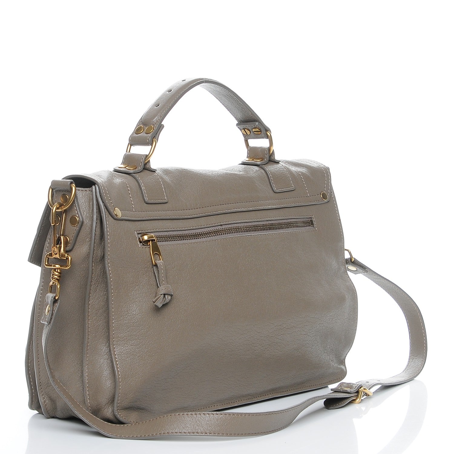 Proenza Schouler Lambskin Medium PS1 Satchel Smoke 4 of 9