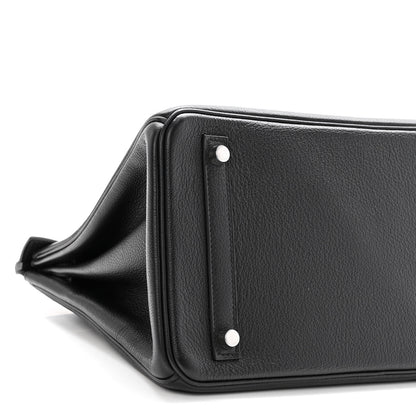 Hermes Taurillon Clemence Birkin 30 Black 9 of 12