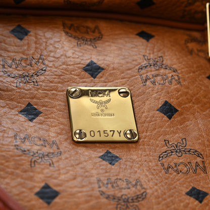 MCM Visetos Traveler Bag Cognac 6 of 16