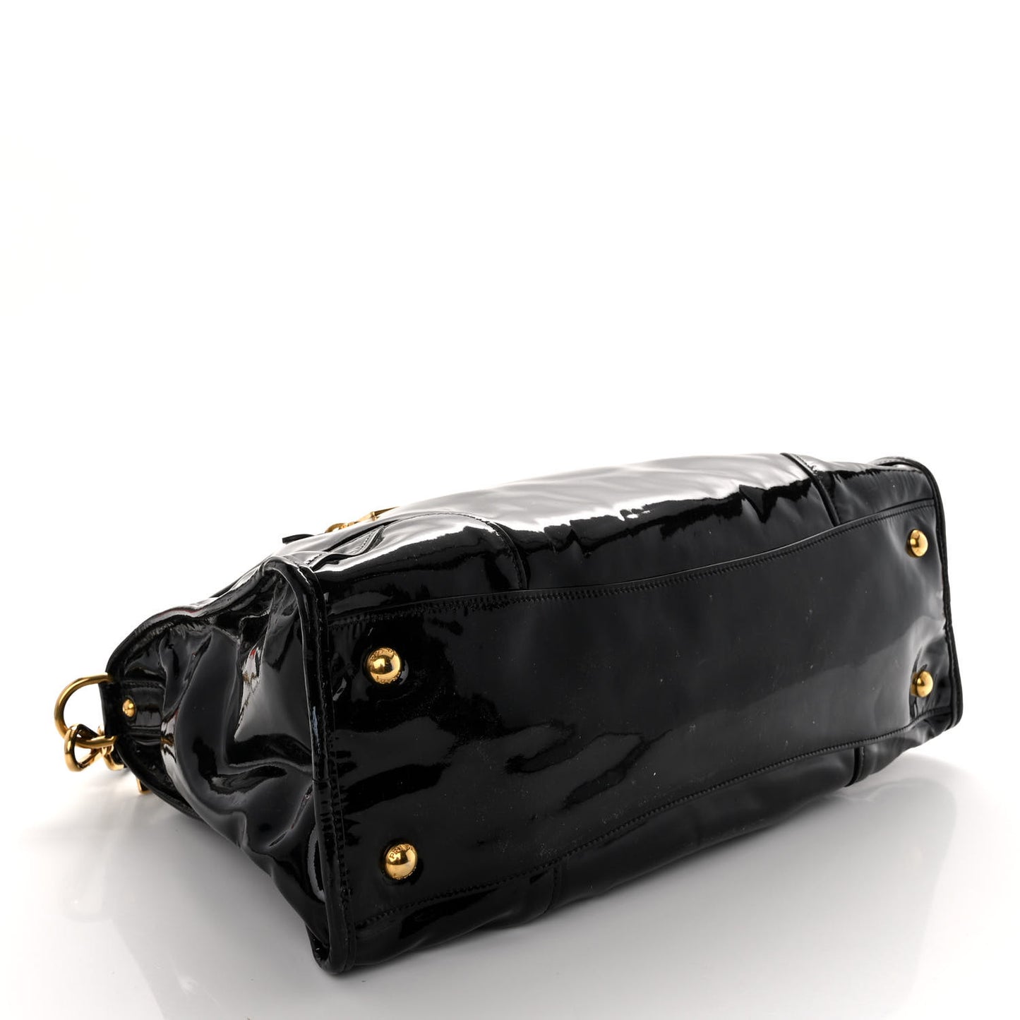 Vernice Shopping Satchel Black