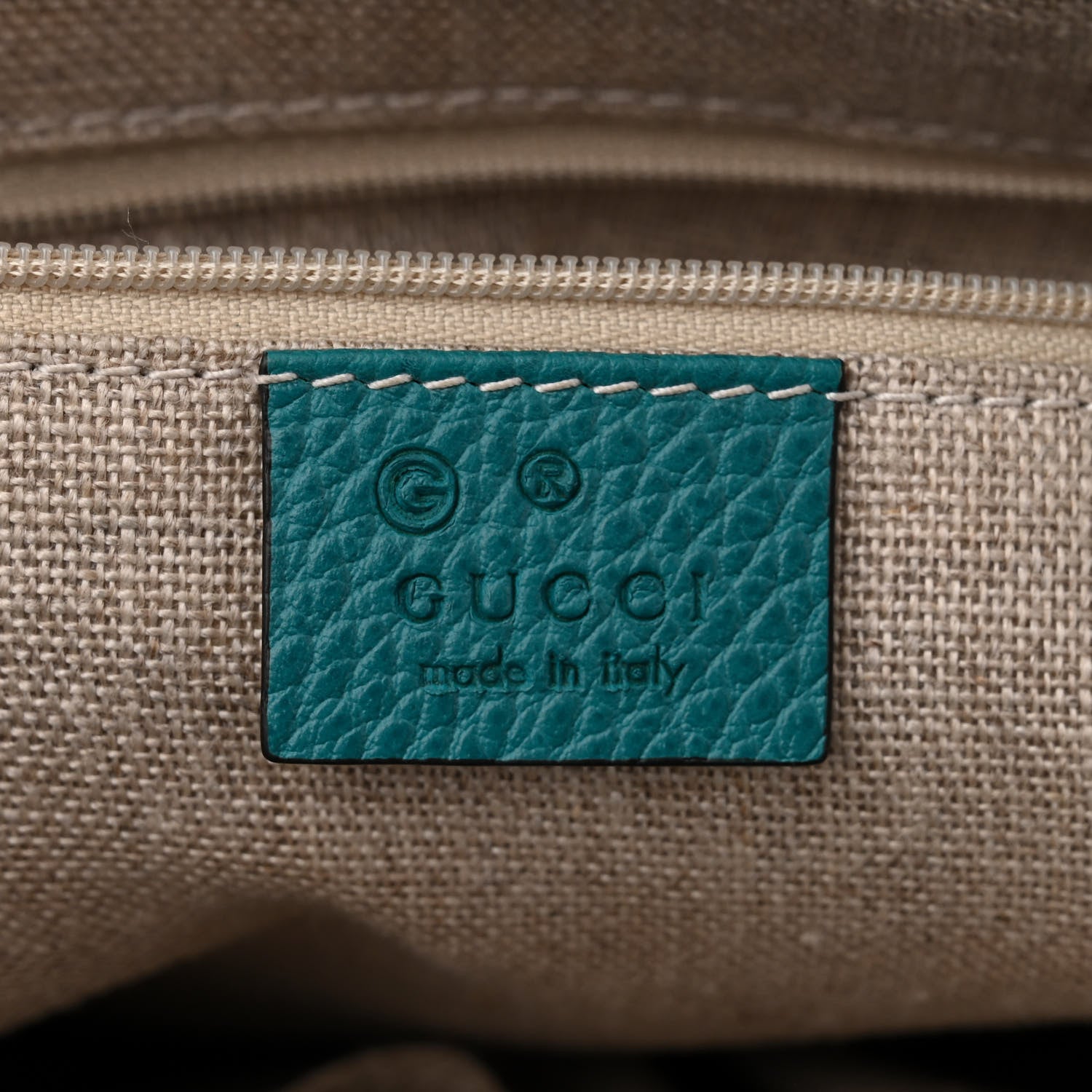 Gucci Dollar Calfskin GG Charm Satchel Deep Cobalt 6 of 11
