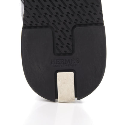 Hermes Calfskin Womens Trail Sneakers 39.5 Black 6 of 8