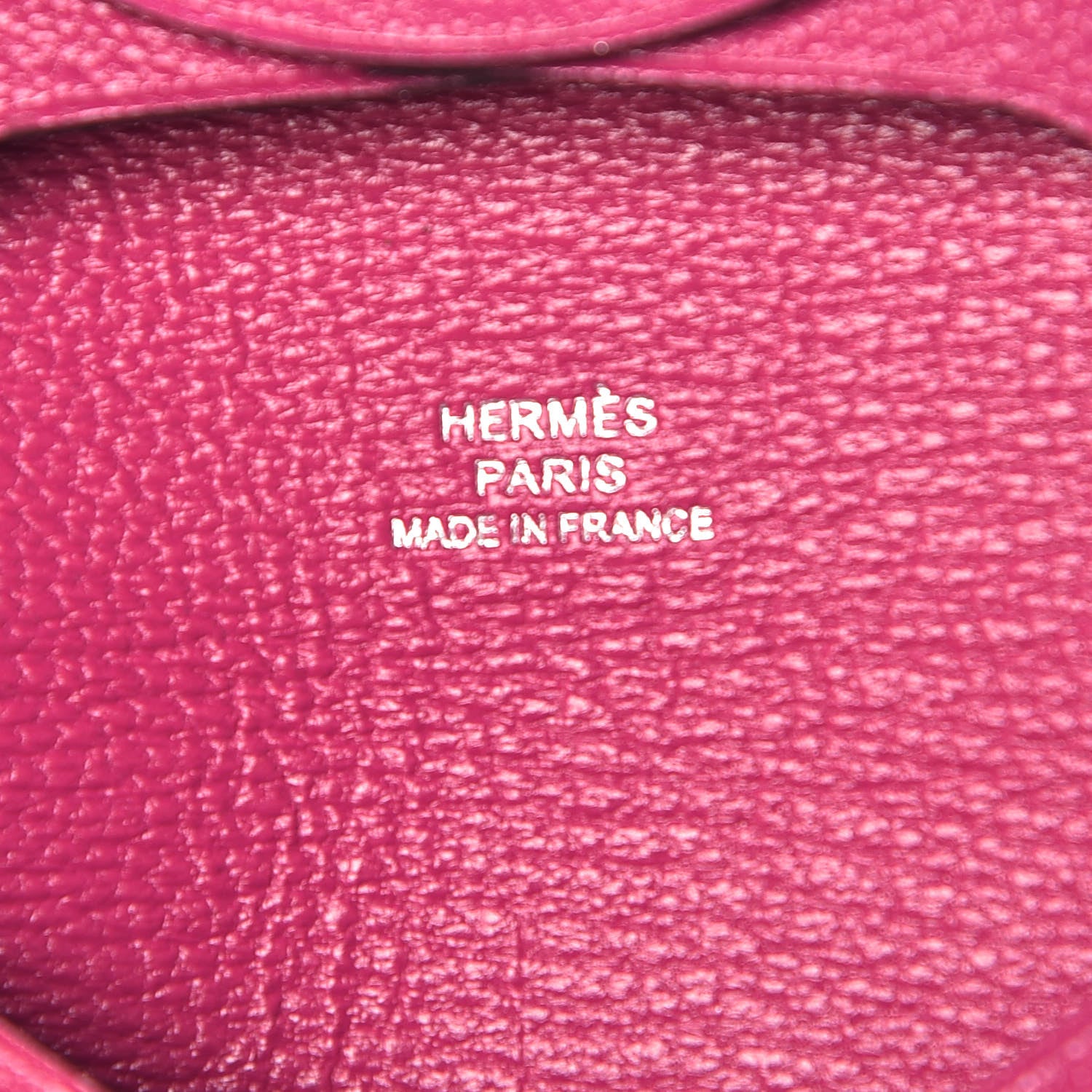 Hermes Chevre Mysore Bastia Coin Purse Rose Pourpre 6 of 8