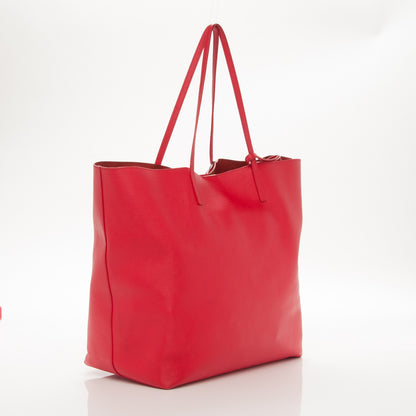 Alexander McQueen Grained Calfskin Skull Open Shopper Tote Red 4 of 12