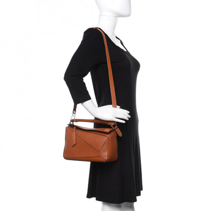 Loewe Calfskin Small Puzzle Bag Tan 2 of 9