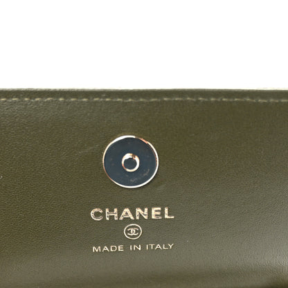 Chanel Lambskin Quilted Clutch With Chain Green 6 of 11