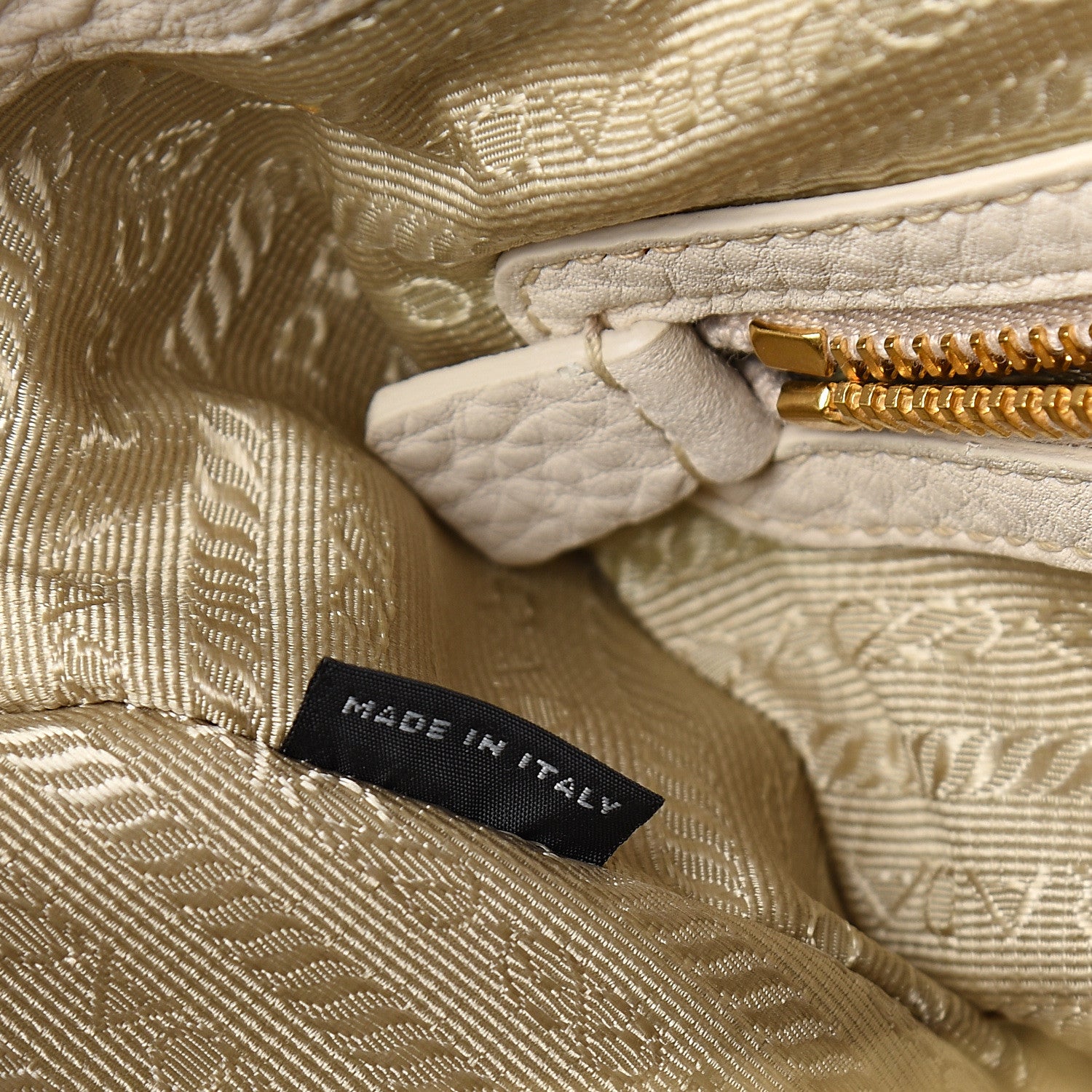 Prada Vitello Daino Top Handle Zip Tote Talco 6 of 11
