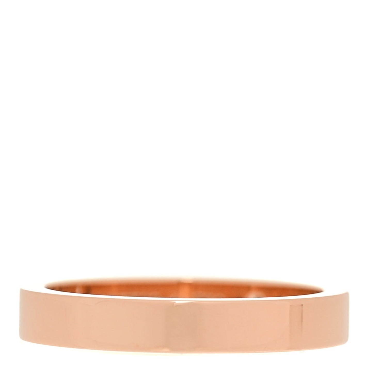18K Pink Gold Diamond 3mm C De Cartier Wedding Band Ring 50 5.25
