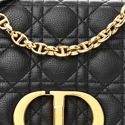 Christian Dior Calfskin Cannage Medium Caro Bag Black 8 of 14