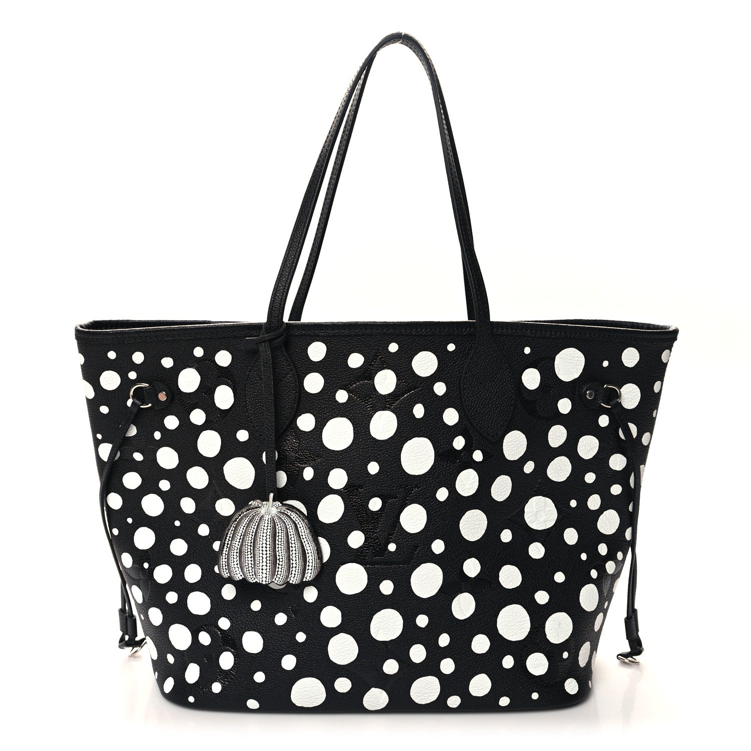 Louis Vuitton LV X YK Empreinte Neverfull MM Black White 1 of 10