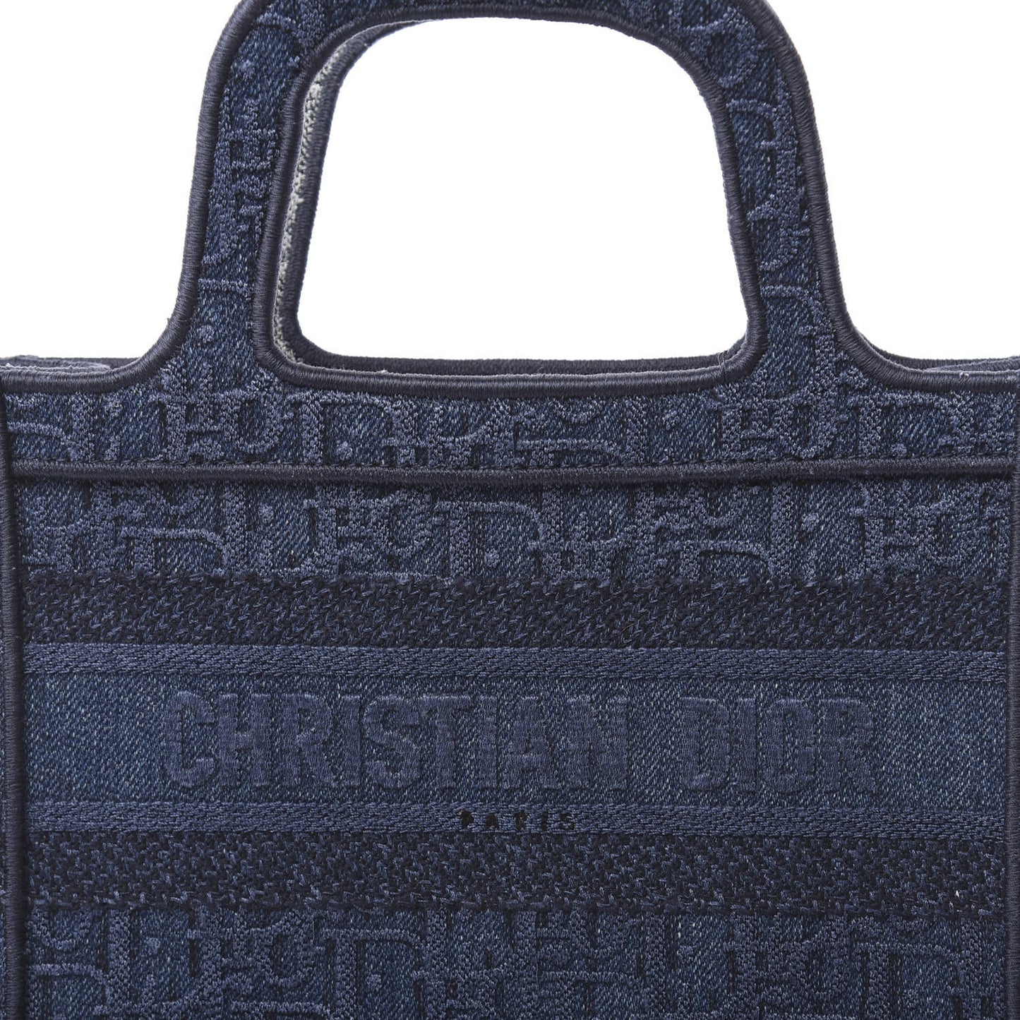 Oblique Denim Mini Book Tote Blue