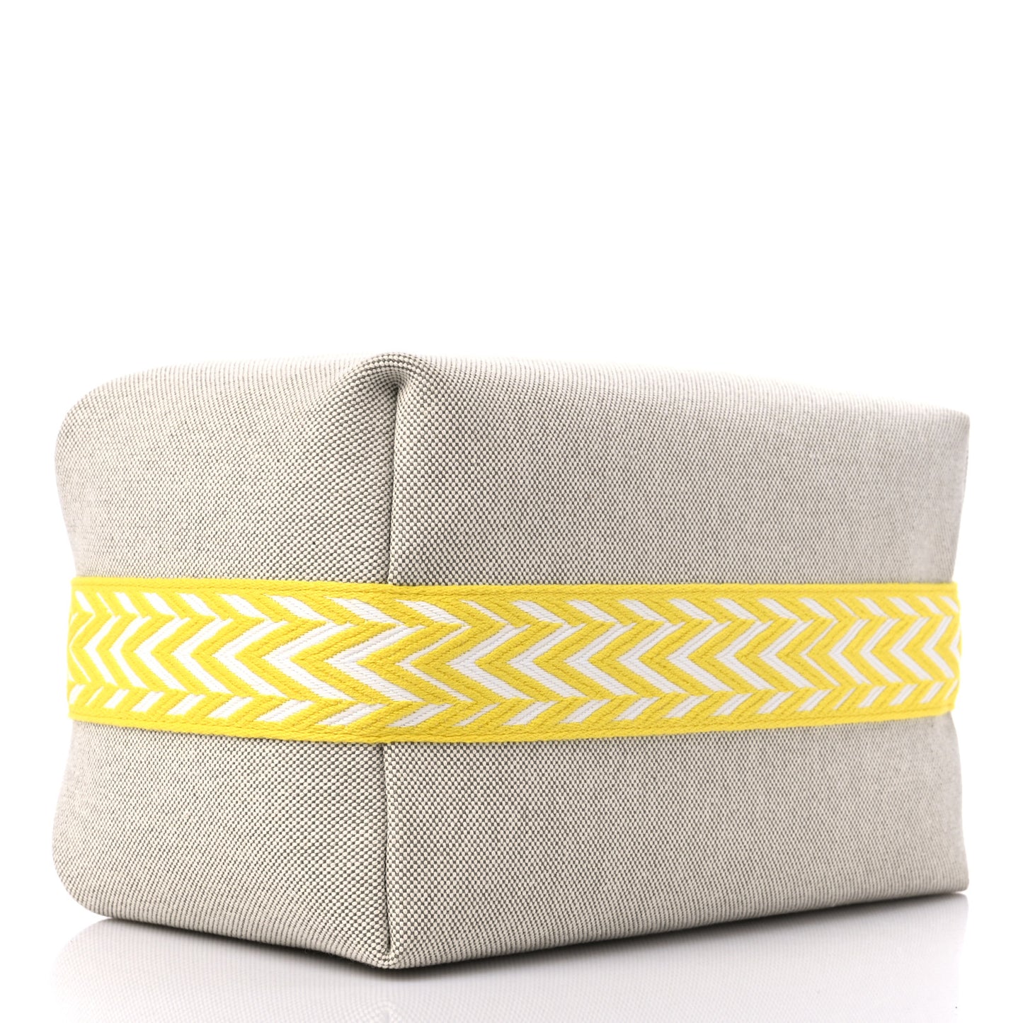 Canvas Large Bride-A-Brac Pouch Jaune Citron