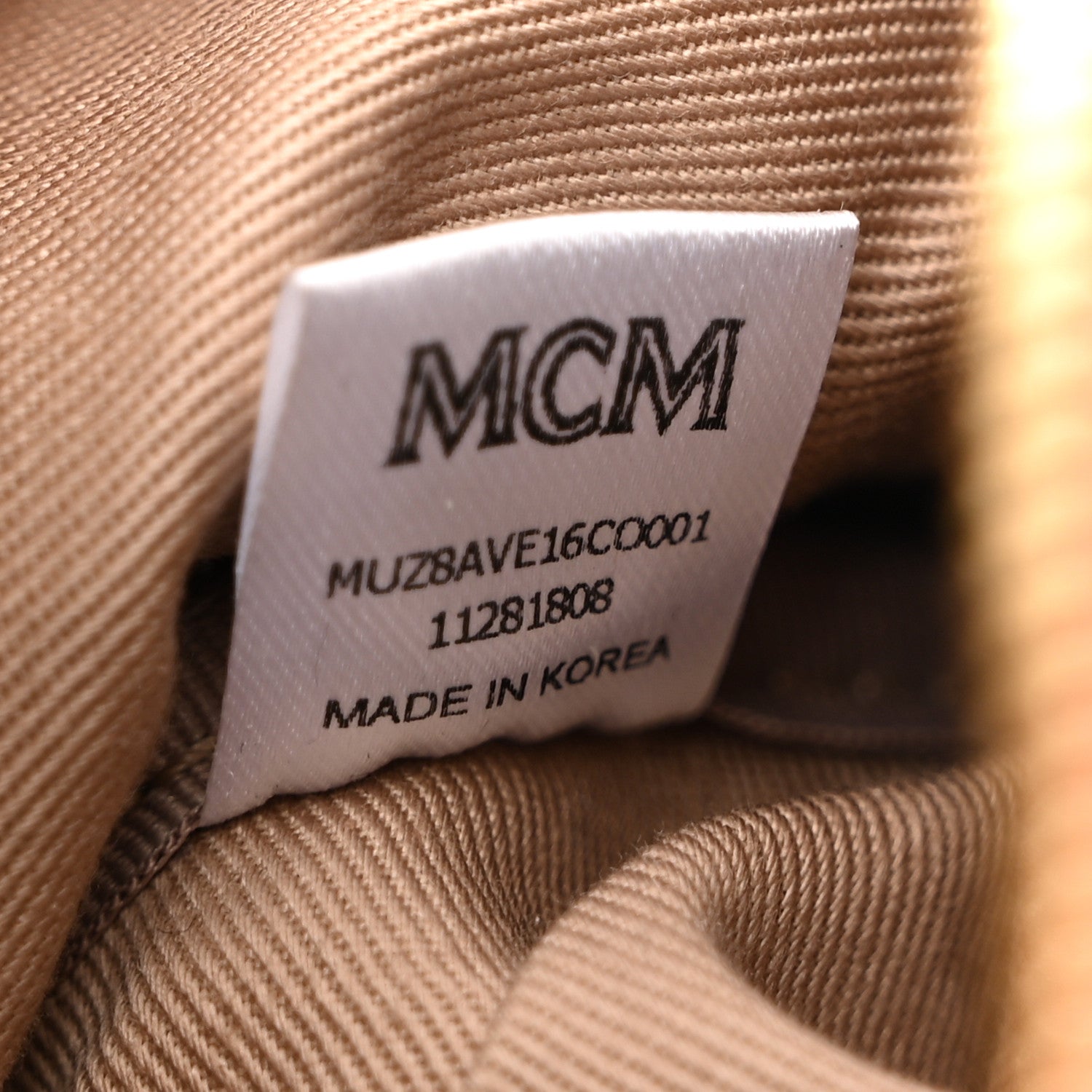 MCM Visetos Stark Belt Bag Cognac 6 of 9