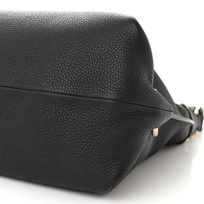Salvatore Ferragamo Calfskin Fanisa Gancini Hobo Black 9 of 9